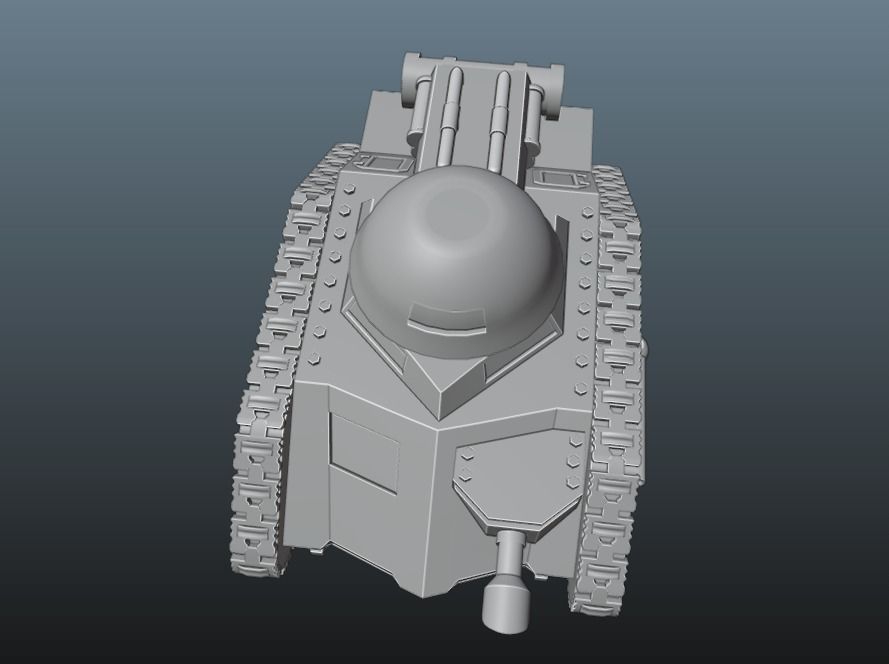 sci-fi tank  3D print model_19