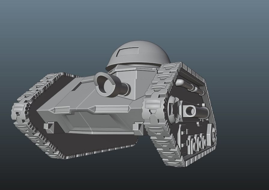 sci-fi tank  3D print model_18