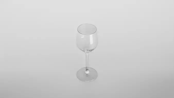 Malvasia wine glass Low-poly 3D model