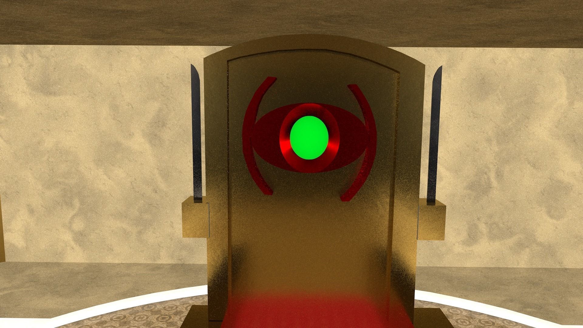 Hall Of King 3D model_2