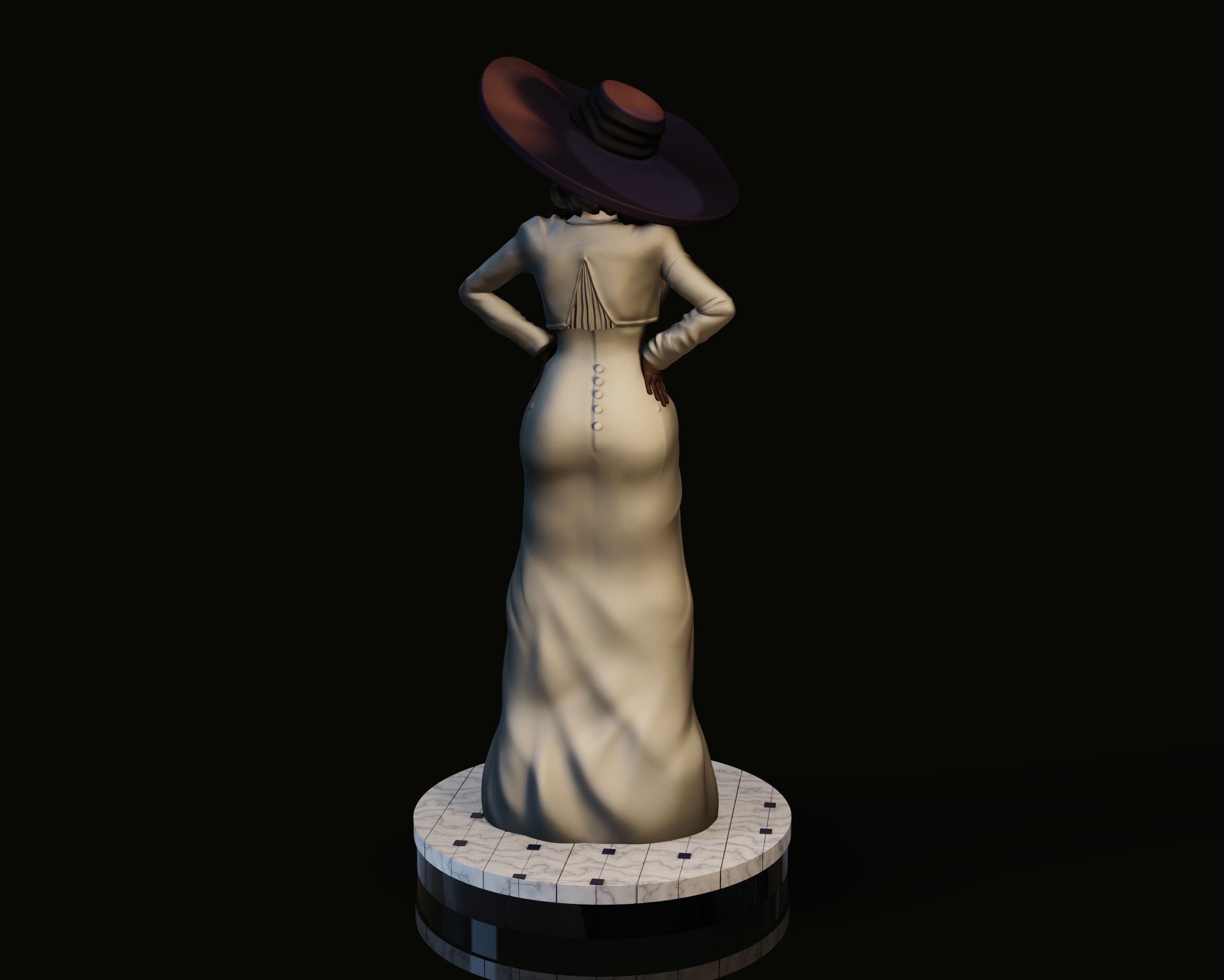 Lady Dumitrescu 3D print model_4