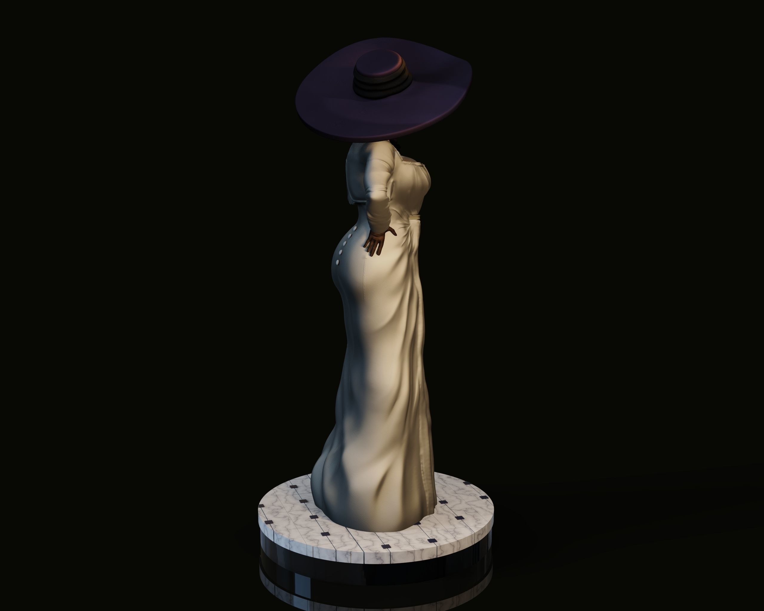 Lady Dumitrescu 3D print model_5