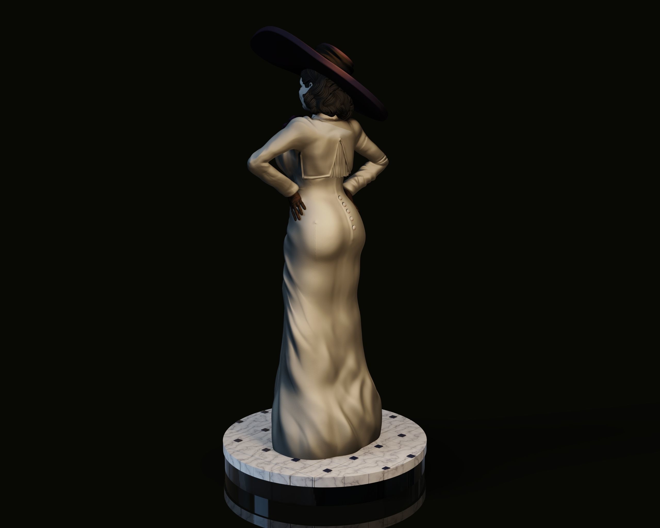 Lady Dumitrescu 3D print model_3