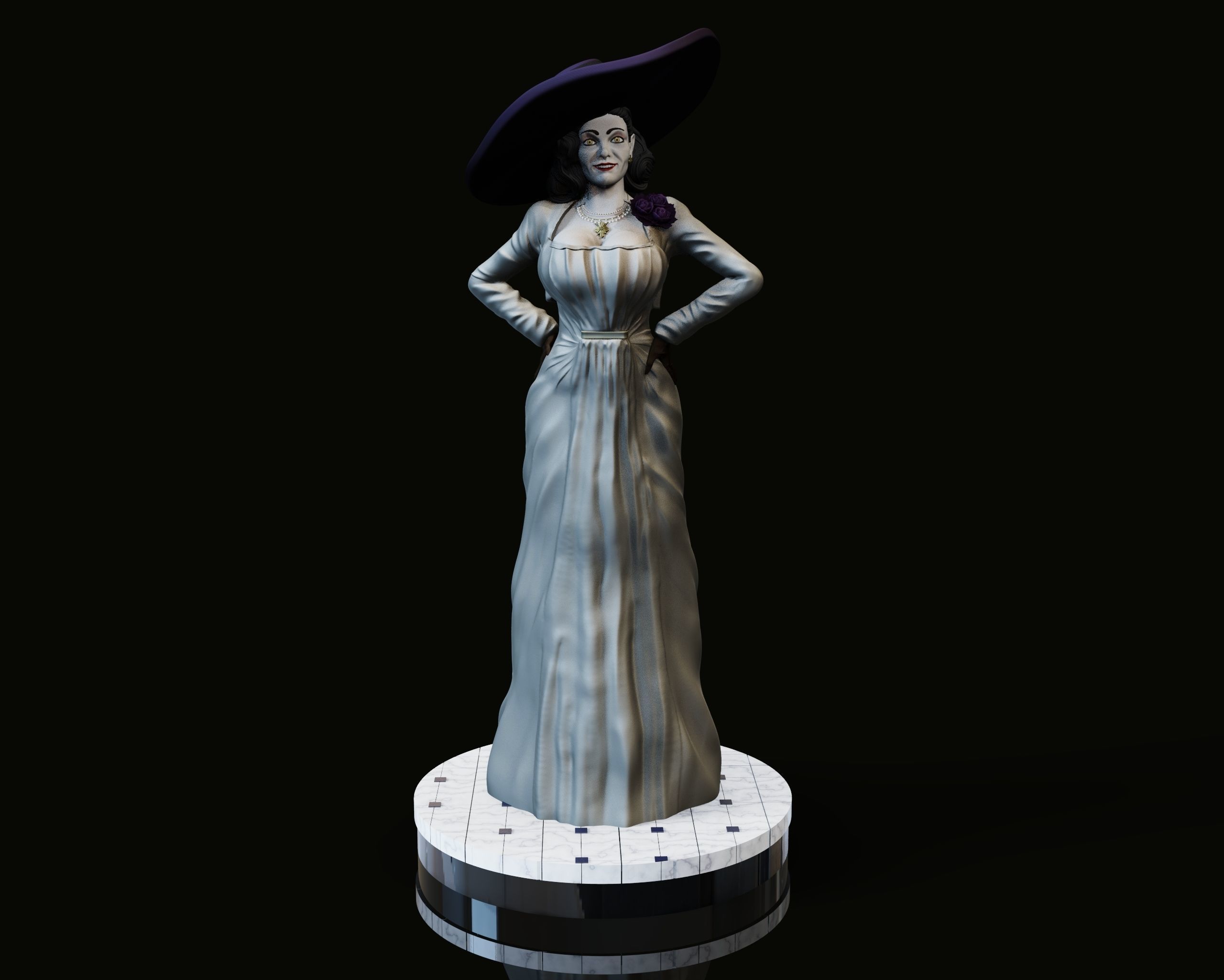 Lady Dumitrescu 3D print model_11