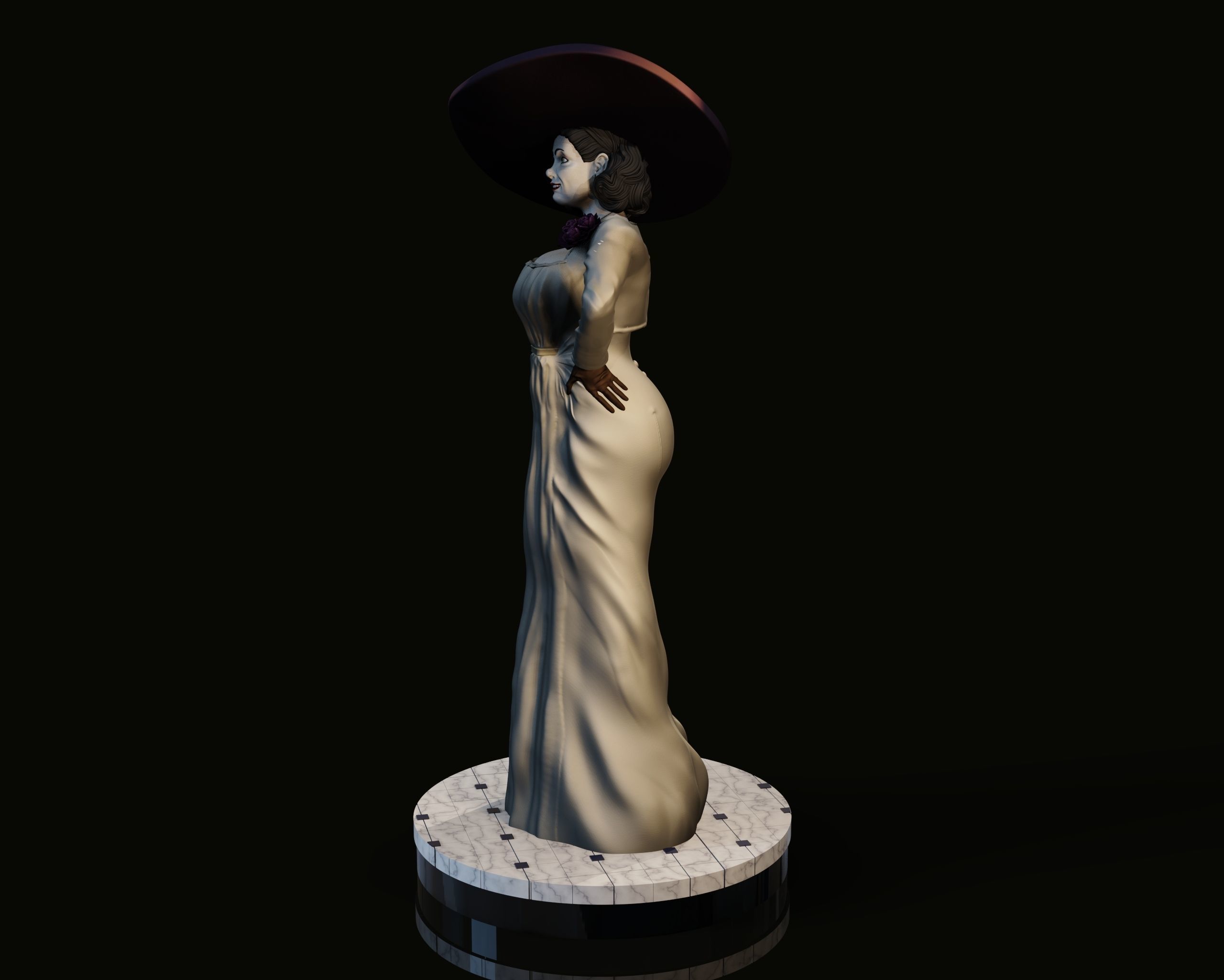 Lady Dumitrescu 3D print model_2