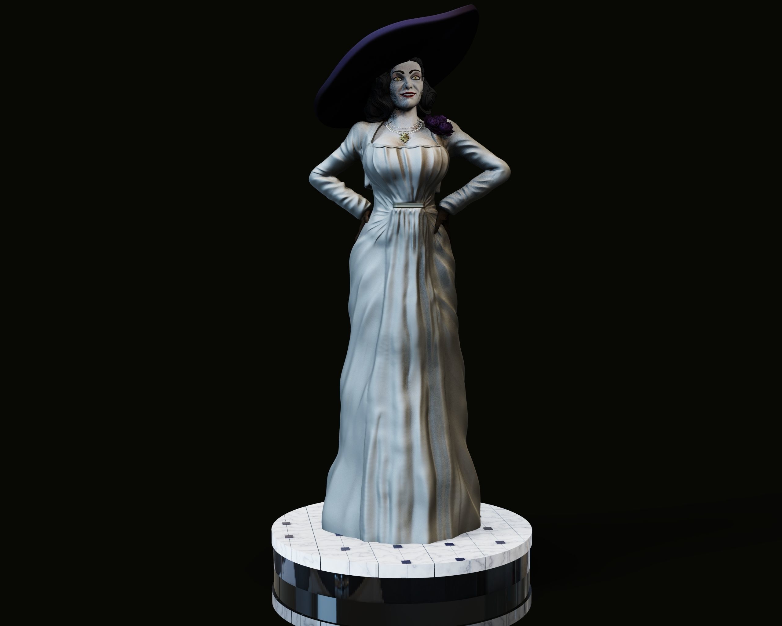 Lady Dumitrescu 3D print model_8