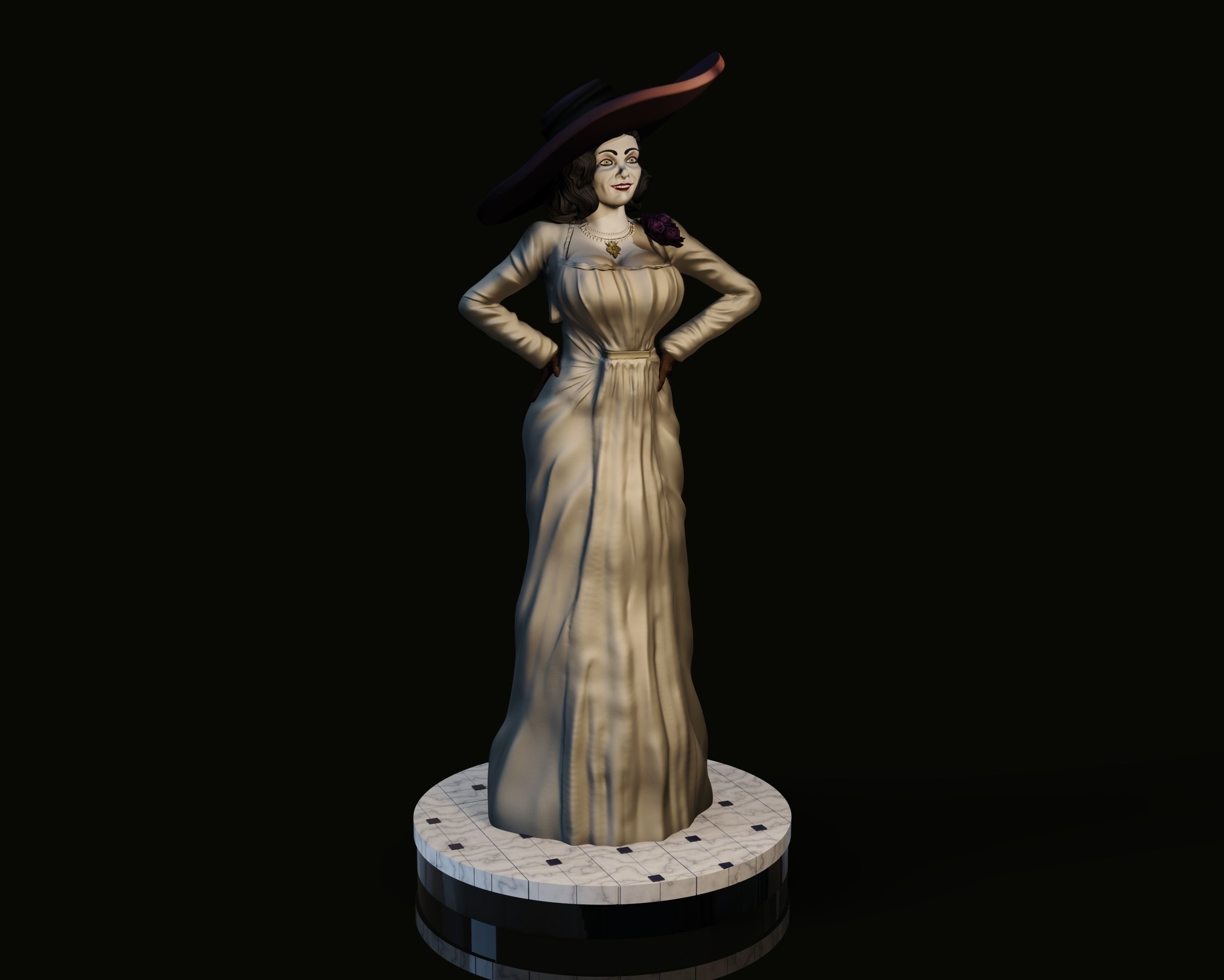 Lady Dumitrescu 3D print model_6
