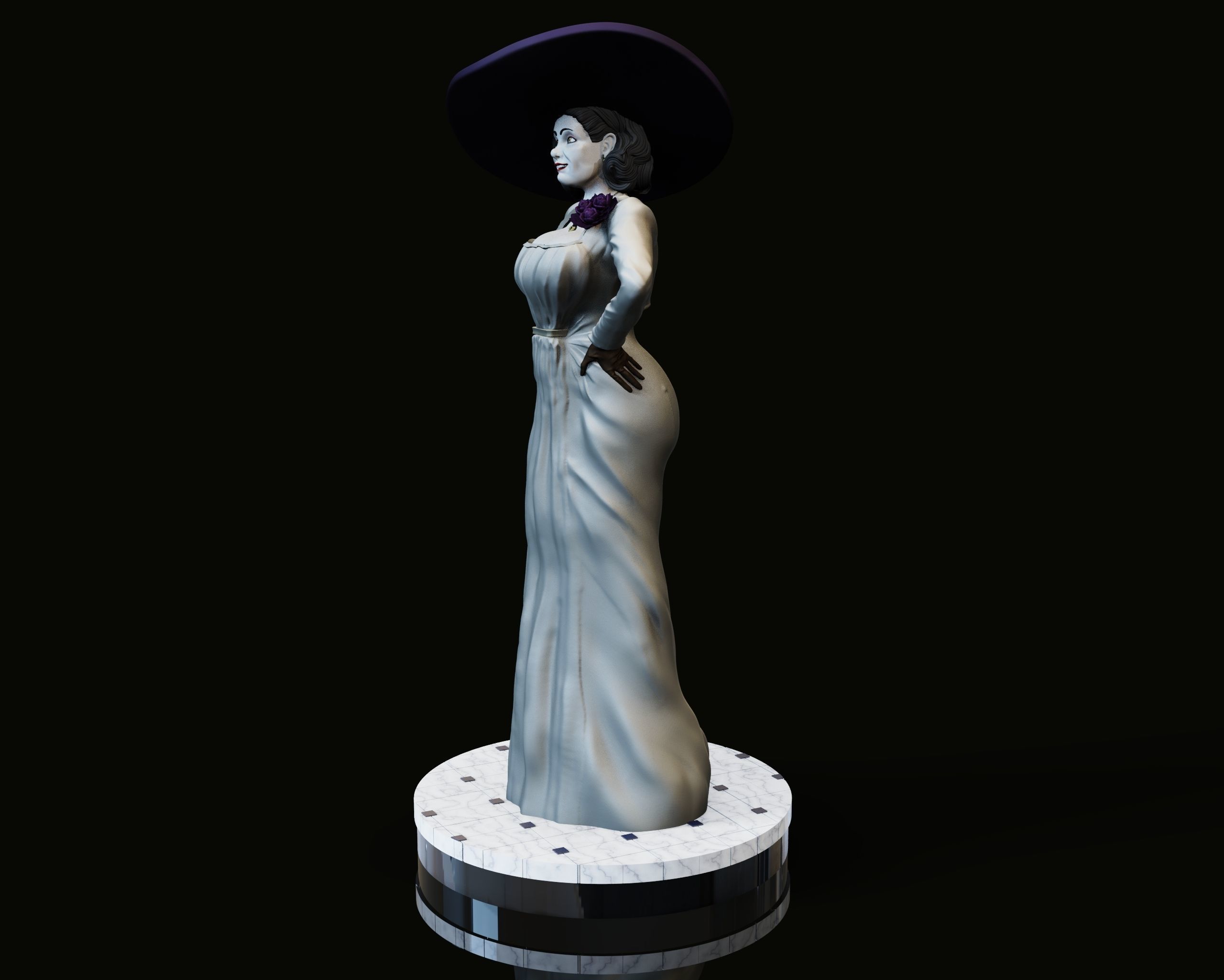 Lady Dumitrescu 3D print model_9