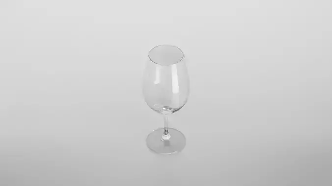 Merlot wine glass Low-poly 3D model