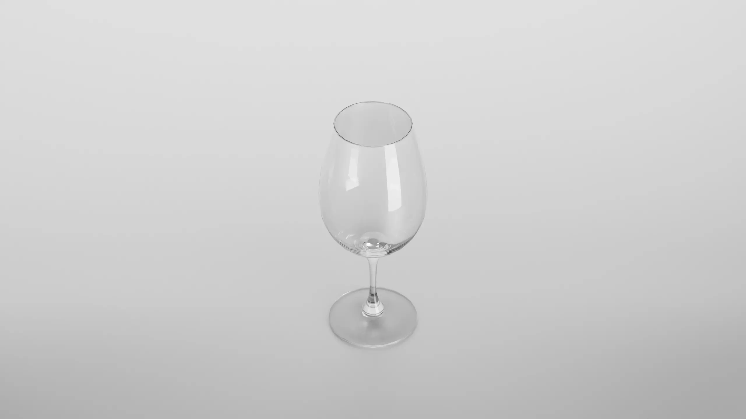 Merlot wine glass Low-poly 3D model