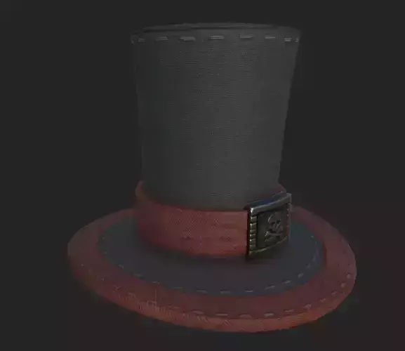 magicians hat Free low-poly 3D model