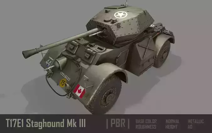 T17E1 Staghound Mk3 Armoured Car PBR