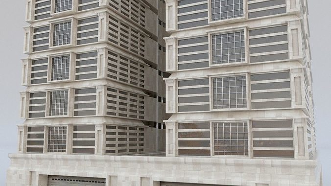 Building Apartment Low-poly 3D model