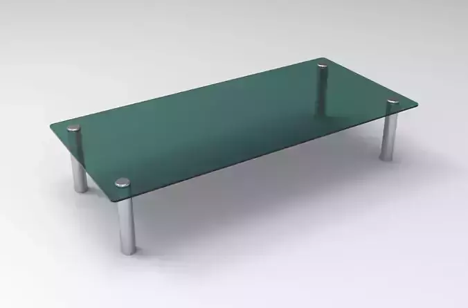 Glass Coffee Table 3D Model