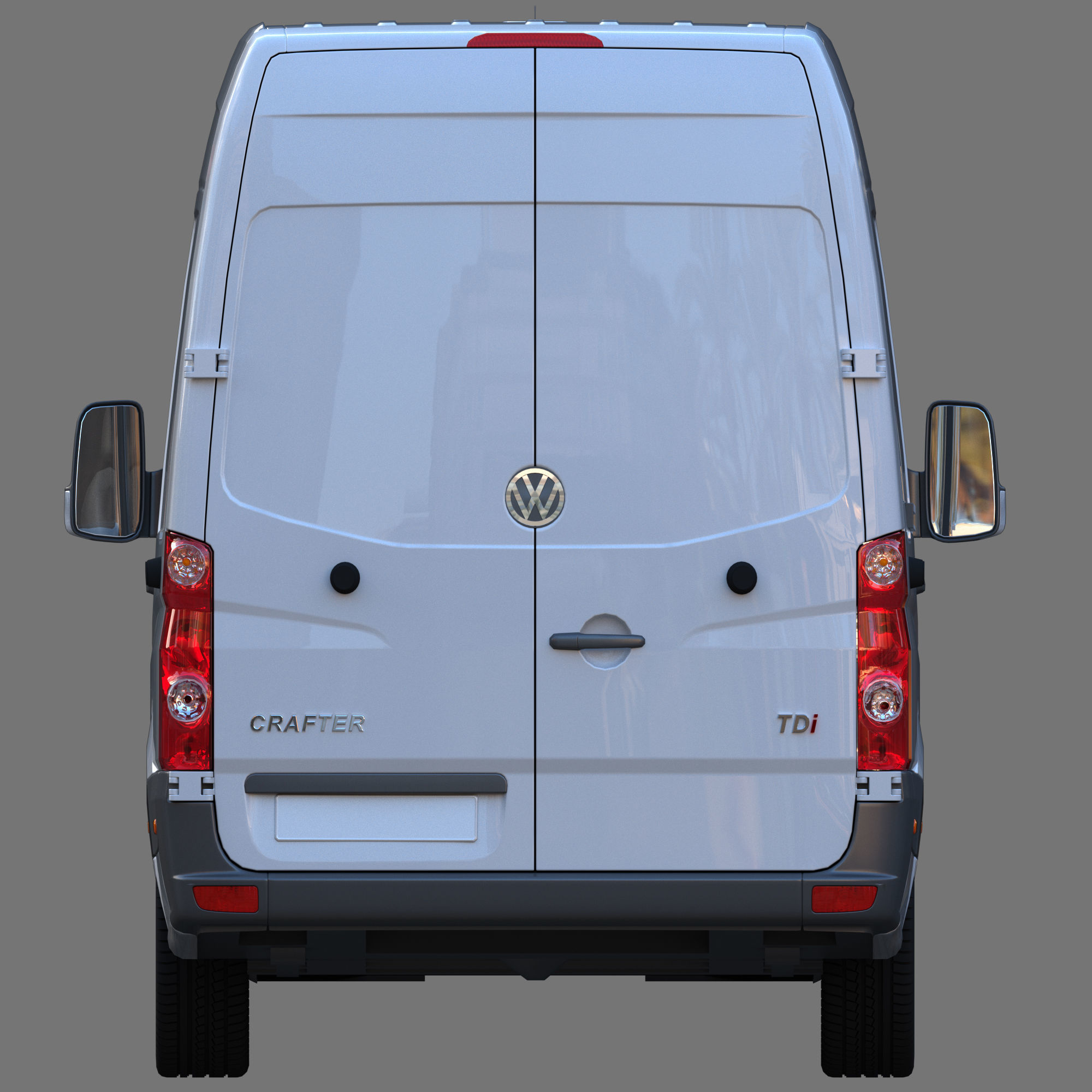 VW Crafter Van 3D model_7