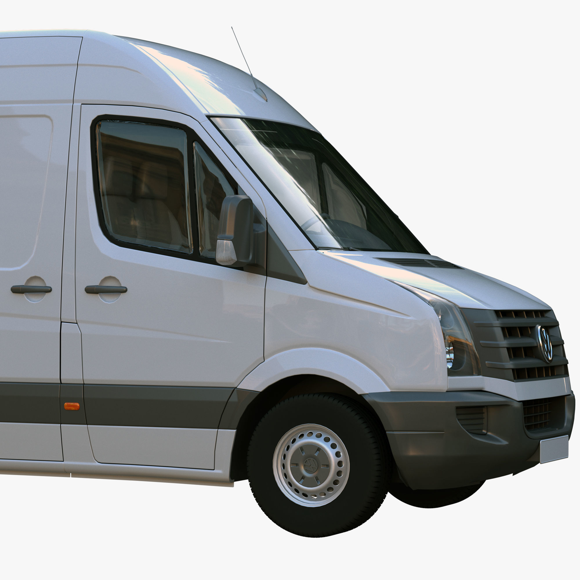 VW Crafter Van 3D model_2