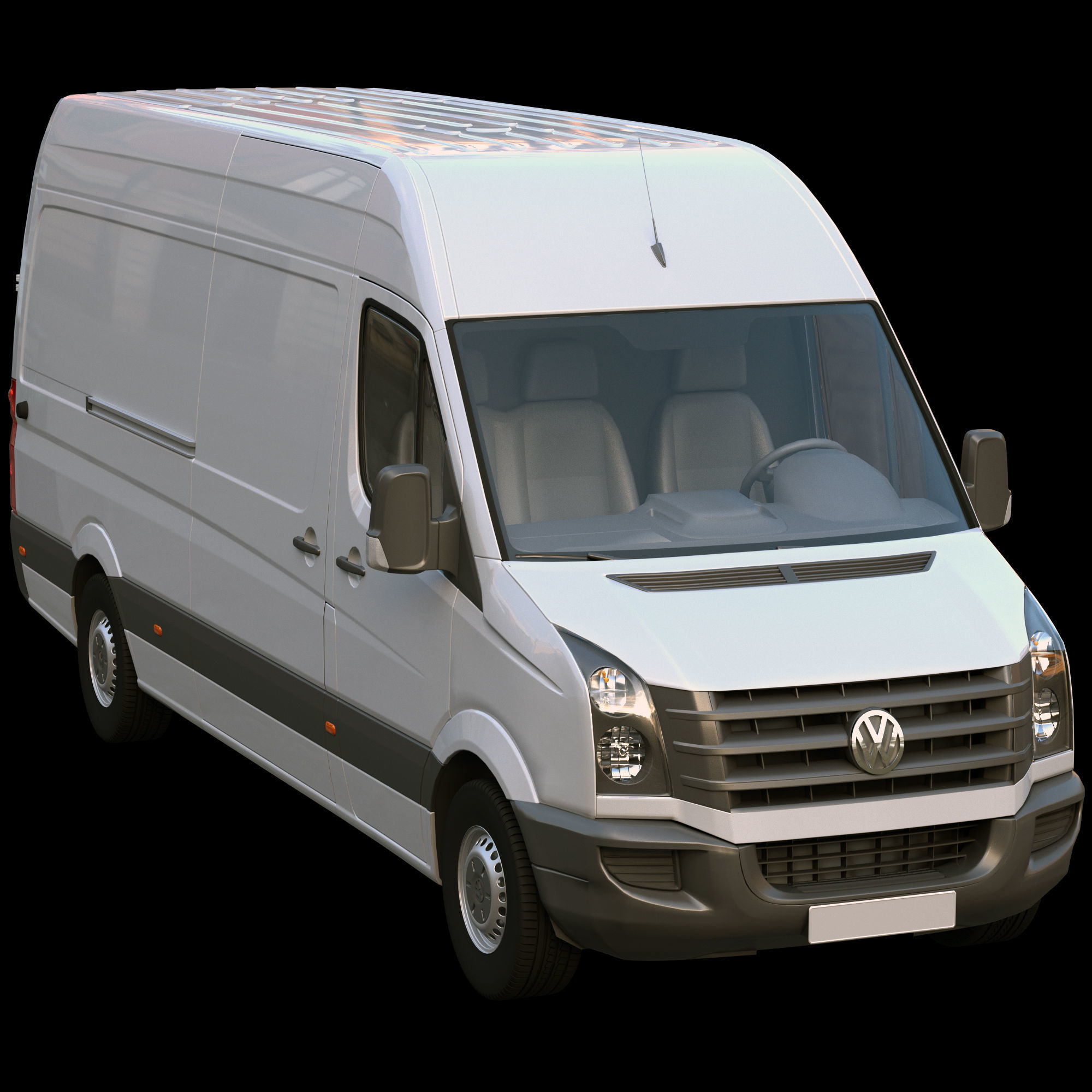 VW Crafter Van 3D model_1