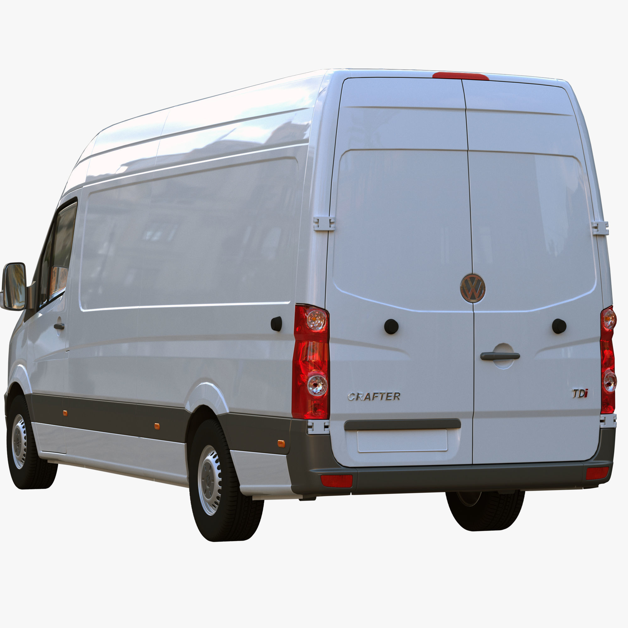 VW Crafter Van 3D model_4