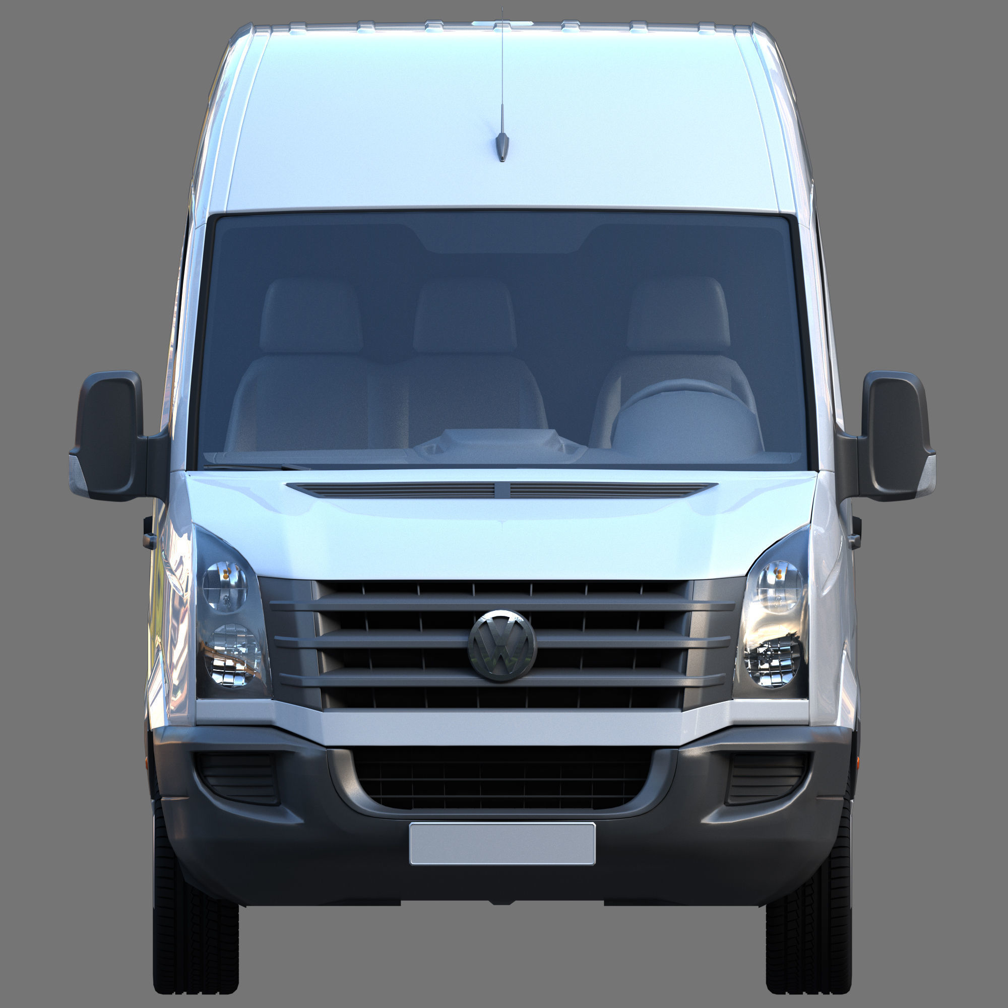 VW Crafter Van 3D model_6