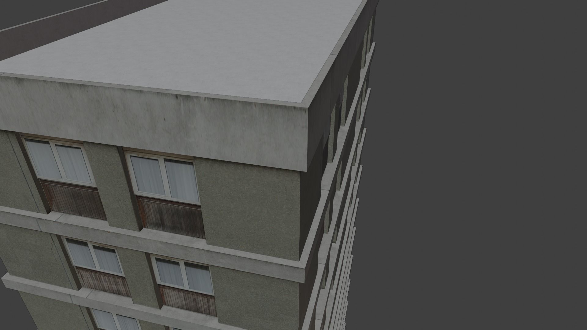 3d home building realistc low poly Low-poly 3D model_9