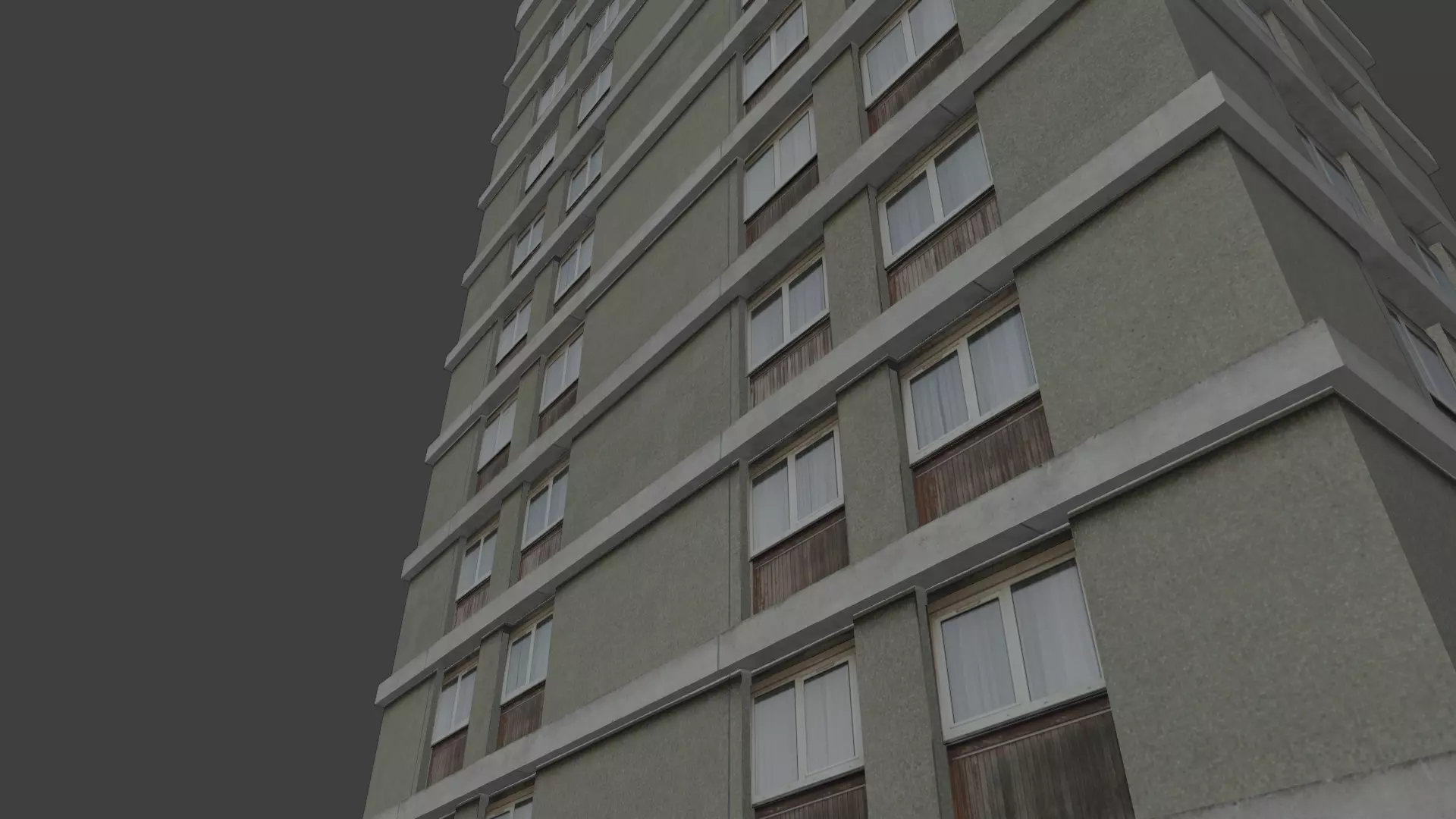 3d home building realistc low poly Low-poly 3D model_0