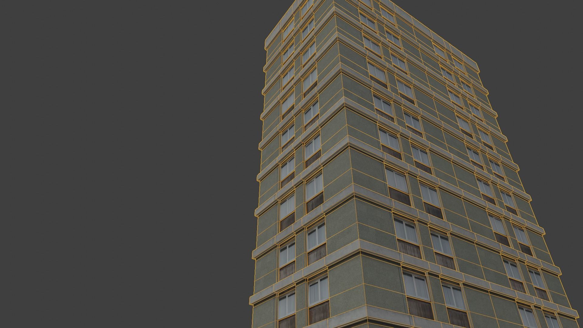 3d home building realistc low poly Low-poly 3D model_2