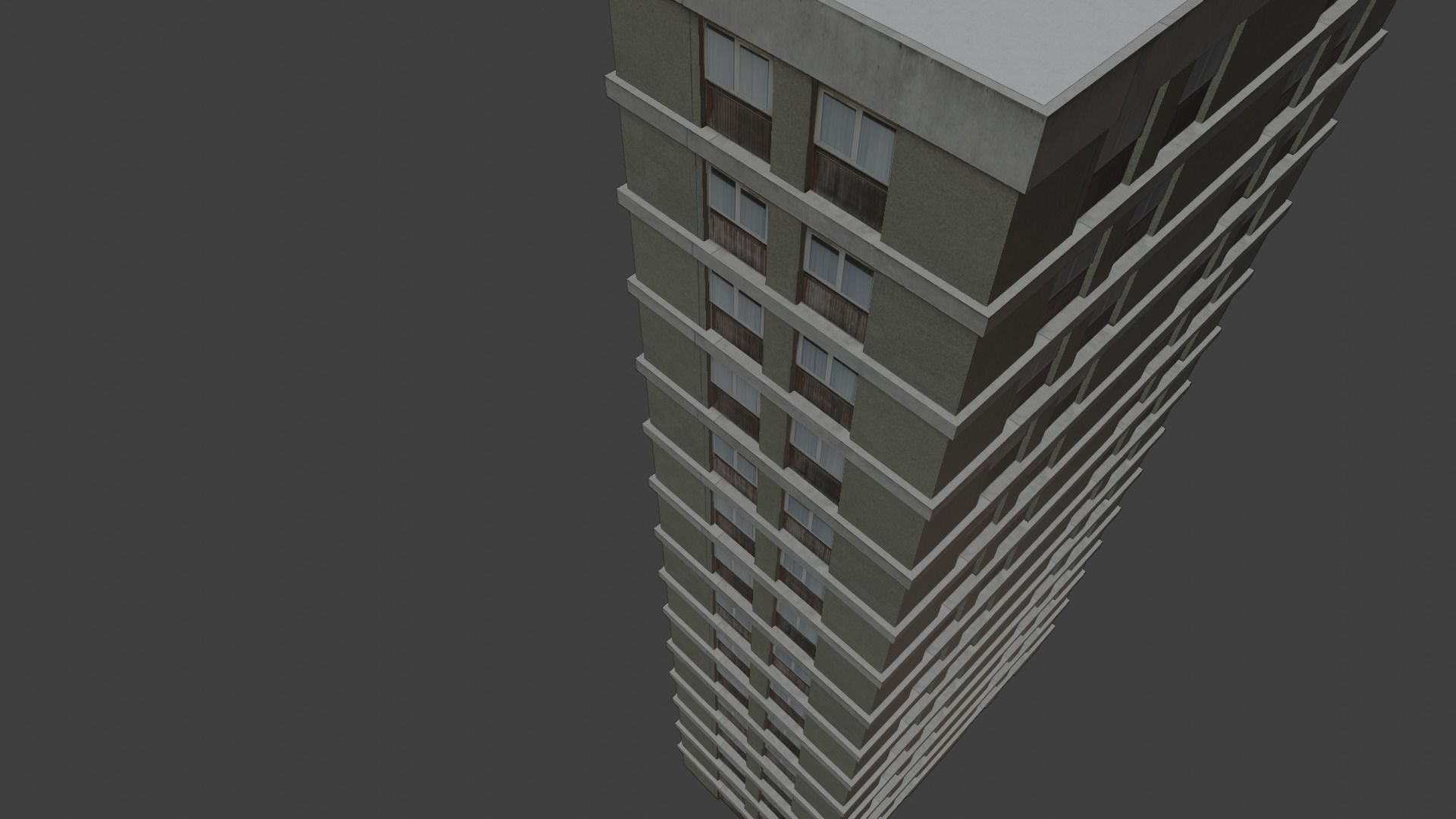 3d home building realistc low poly Low-poly 3D model_6