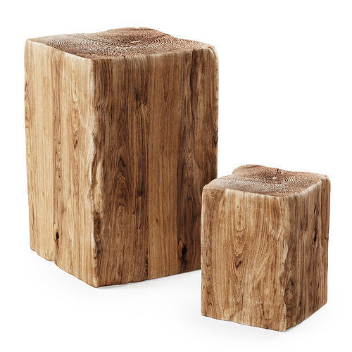 Wooden coffee table  3D model