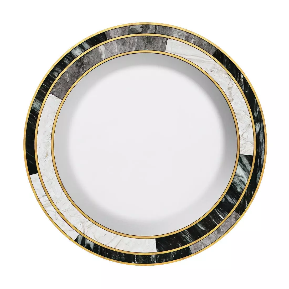 Modern marble mirror  3D model_0