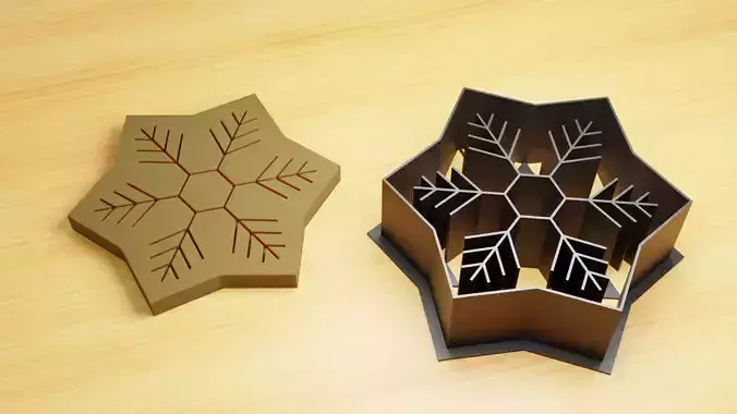 Snowflake Cookie Cutter 3D print model