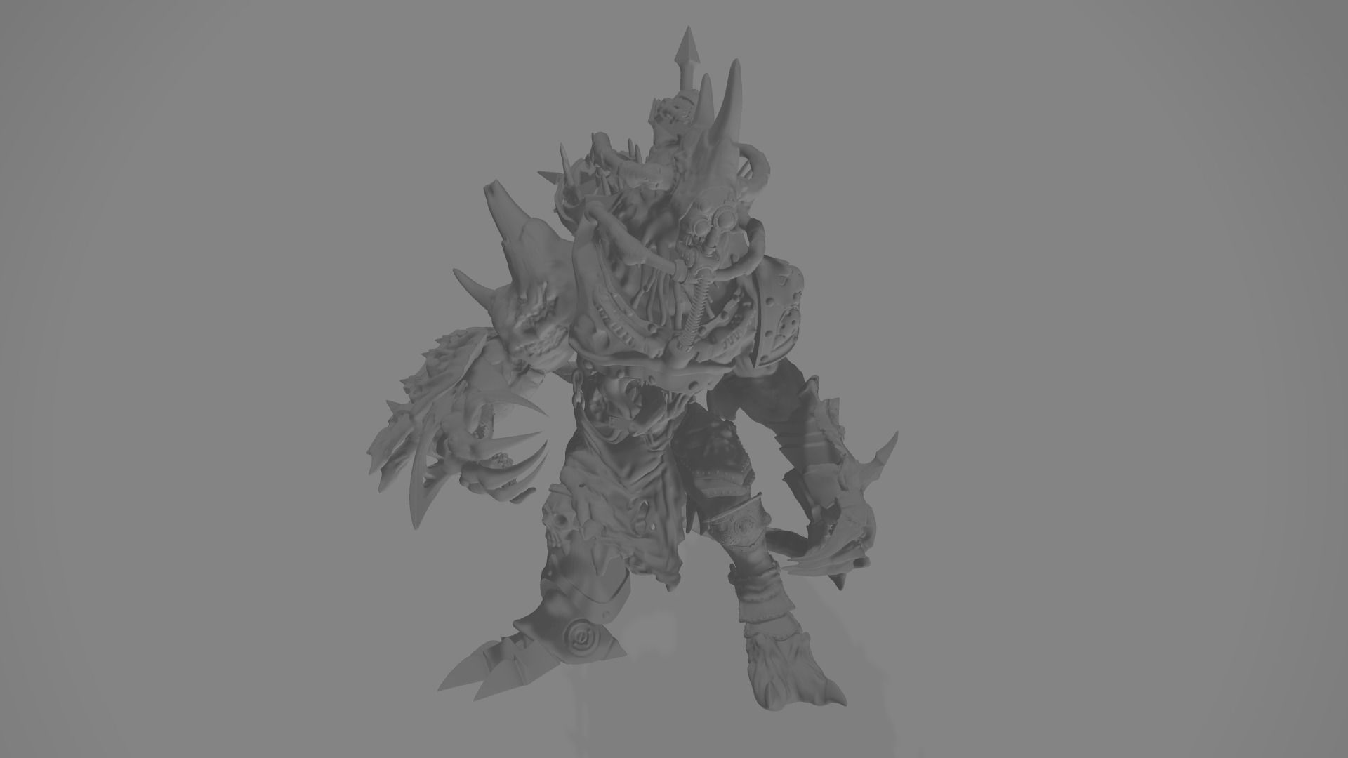 Demon Plague Prince 3D print model_1