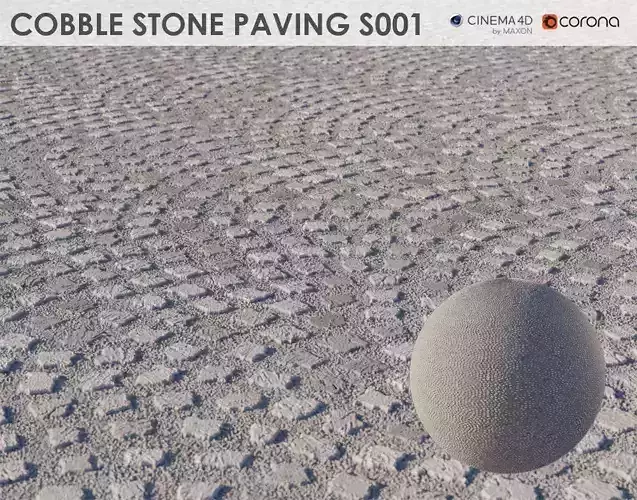 Cobblestone Pavement - S001 - 8k Seamless Texture 