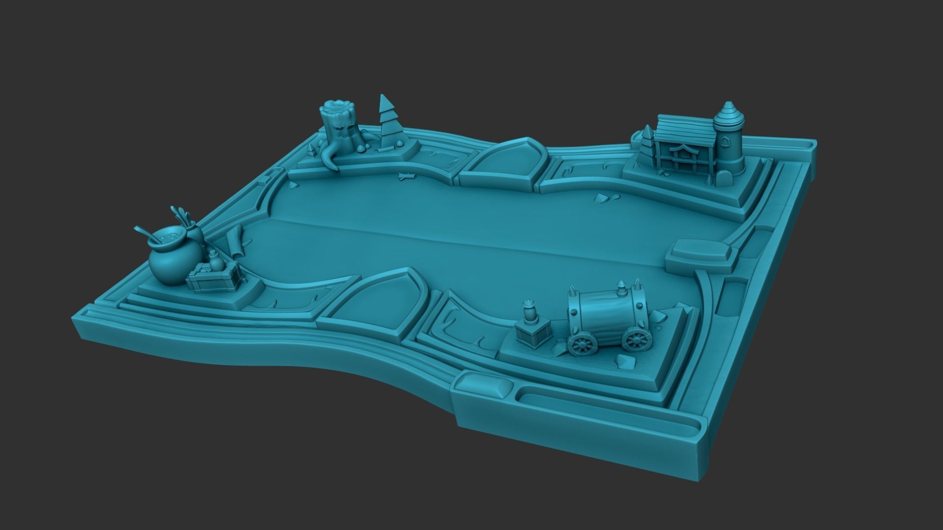 Hearthstone Board Game - Simplified Model - Collectible 3D print model_1