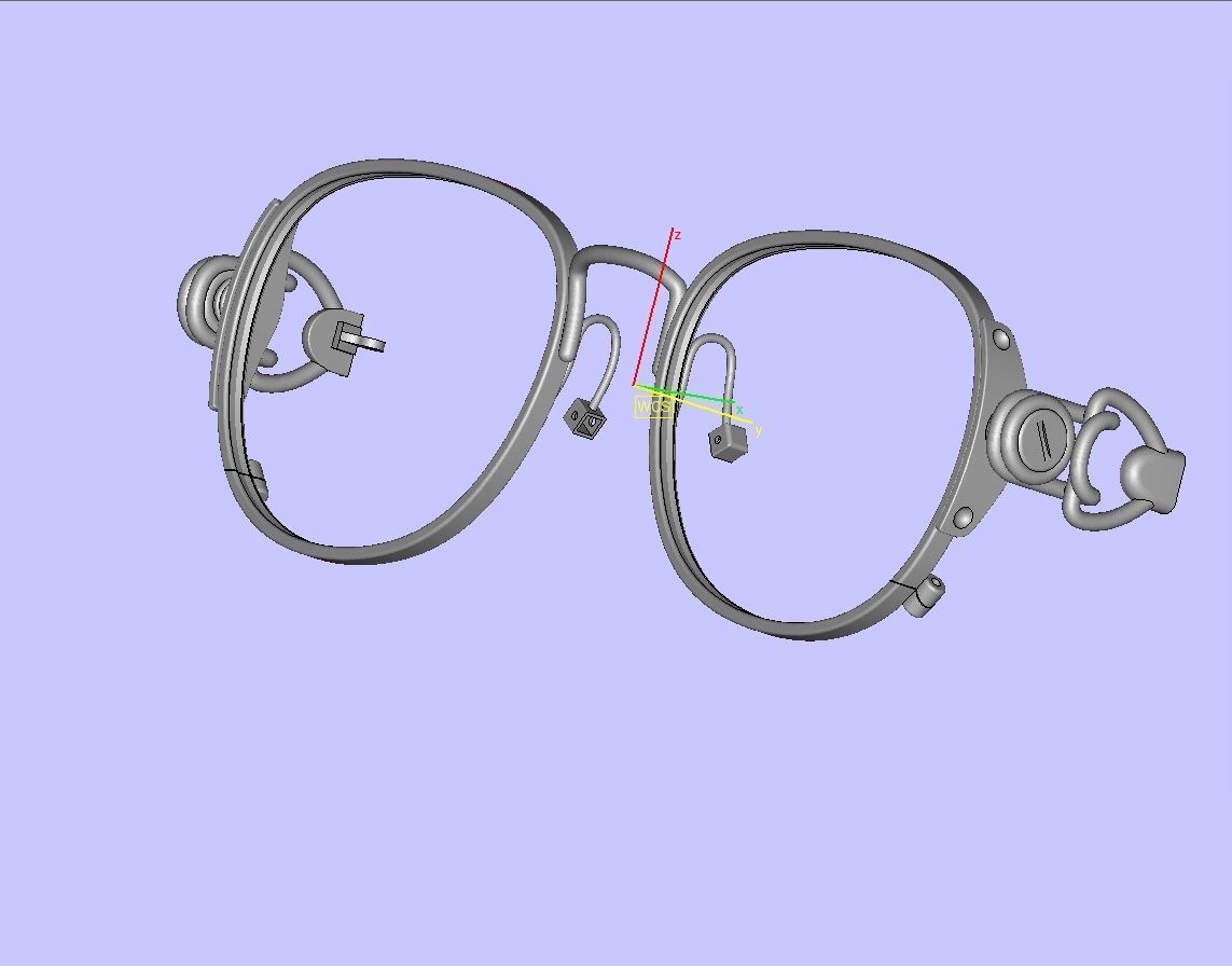 Glasses pair of sunglasses 3D print model_4