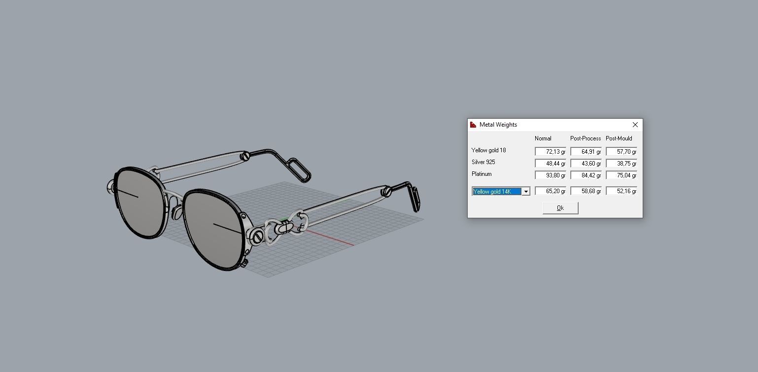 Glasses pair of sunglasses 3D print model_12