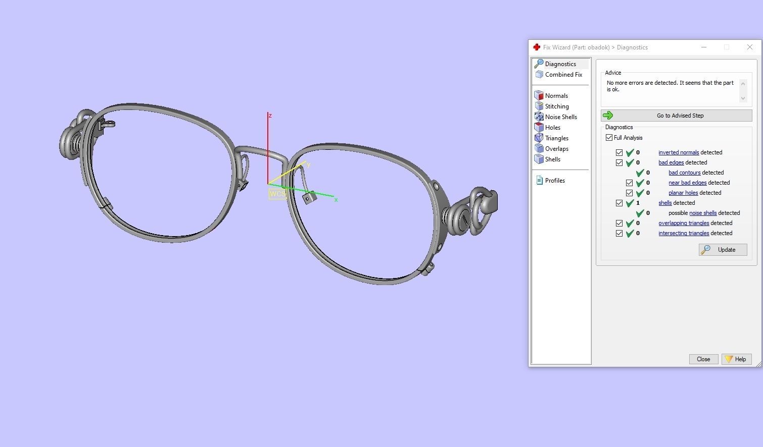 Glasses pair of sunglasses 3D print model_5