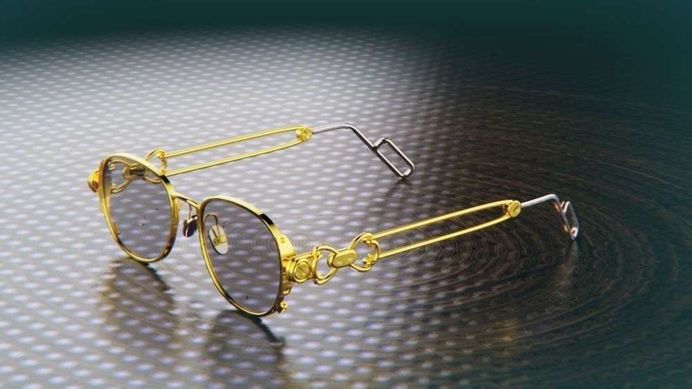 Glasses pair of sunglasses 3D print model_1