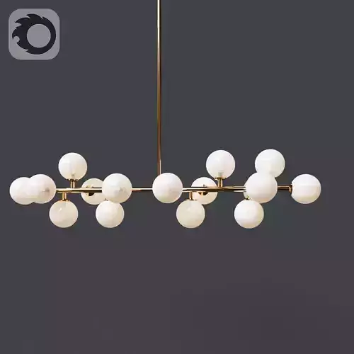 Bubble Stik Cold Chandelier