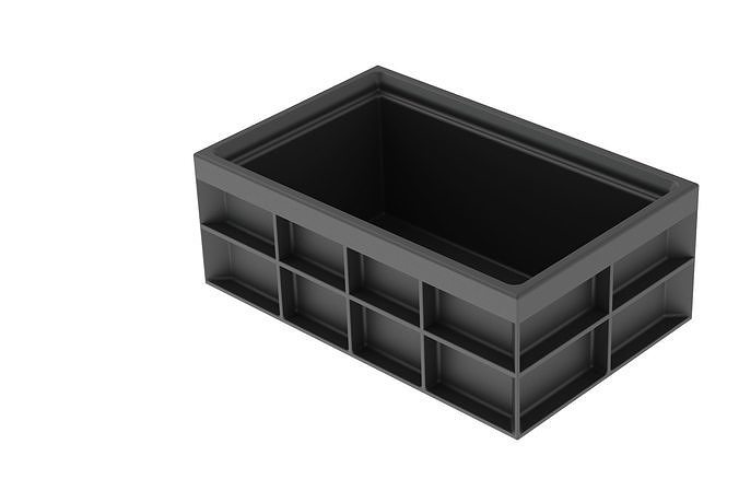 Stackable reinforced box 3D print model