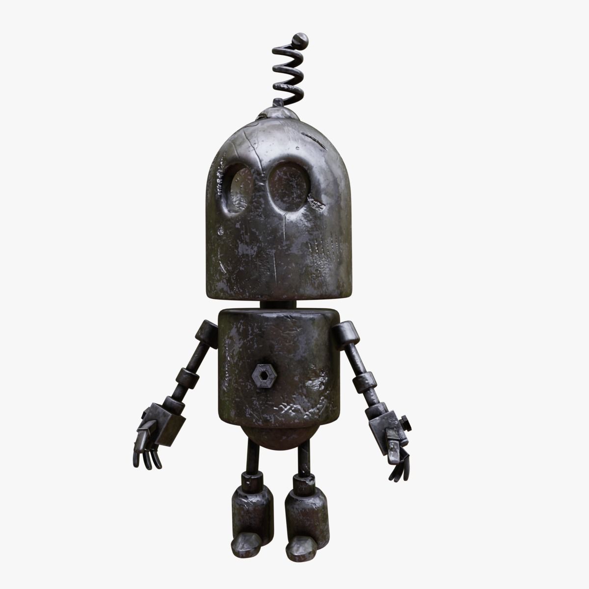 Robot Cartoon 3D model_6