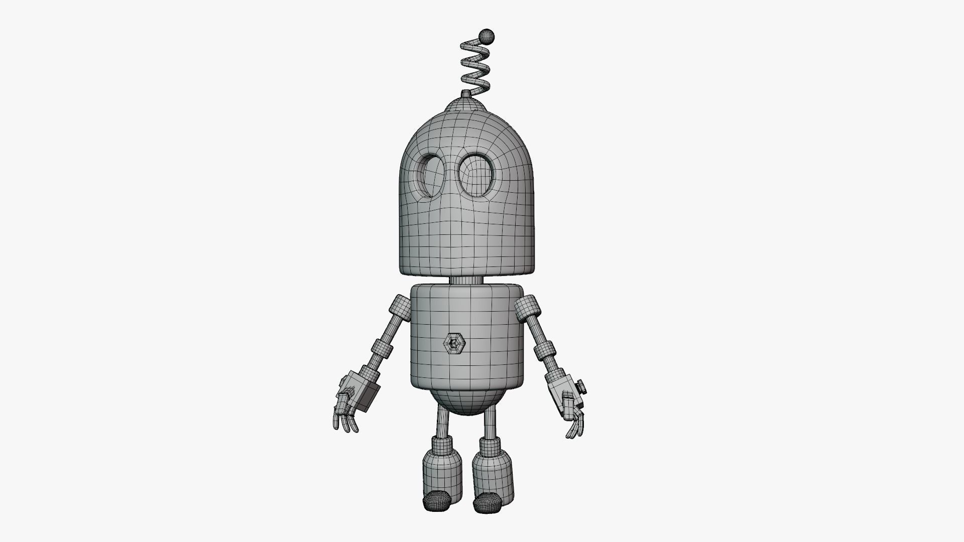 Robot Cartoon 3D model_13
