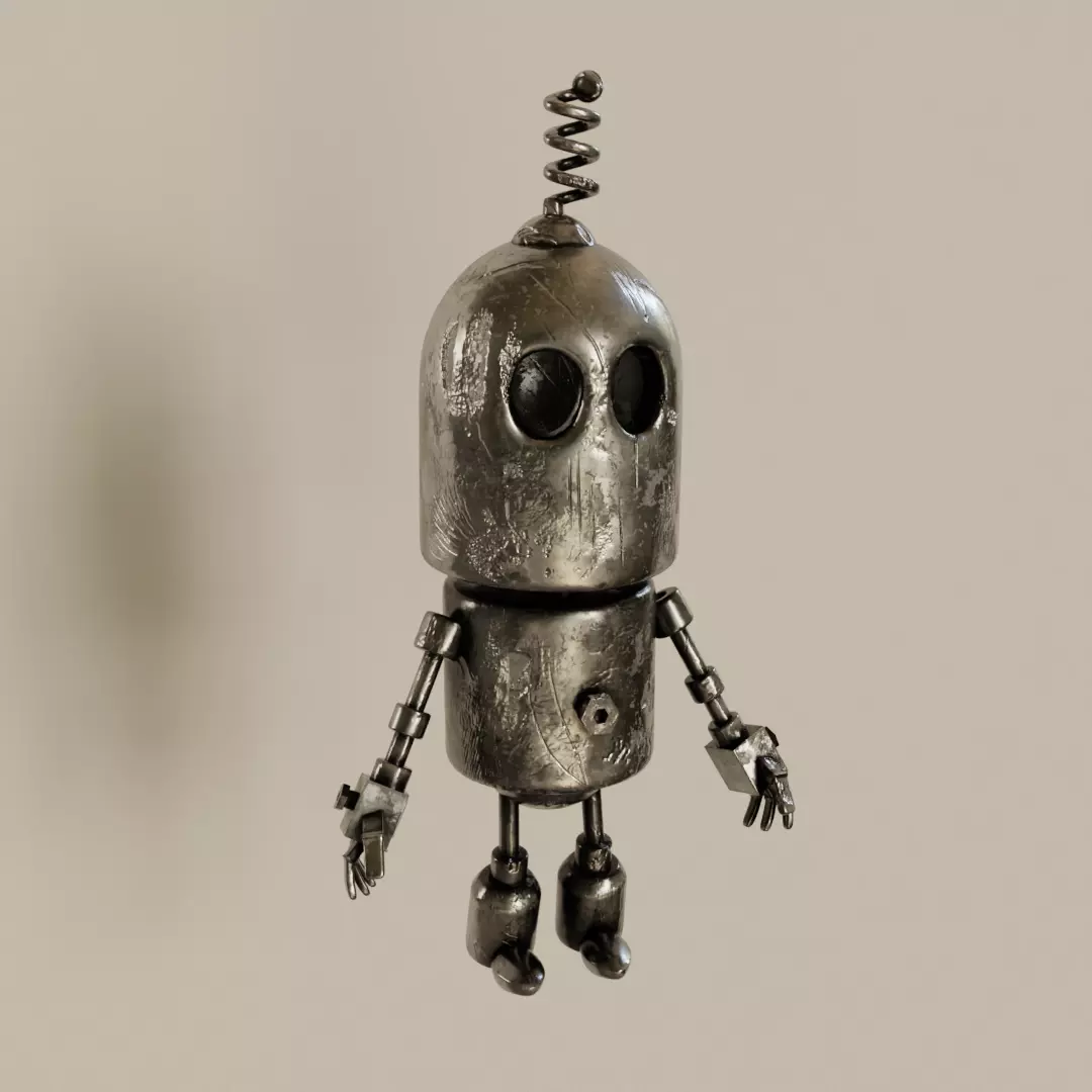 Robot Cartoon 3D model_0