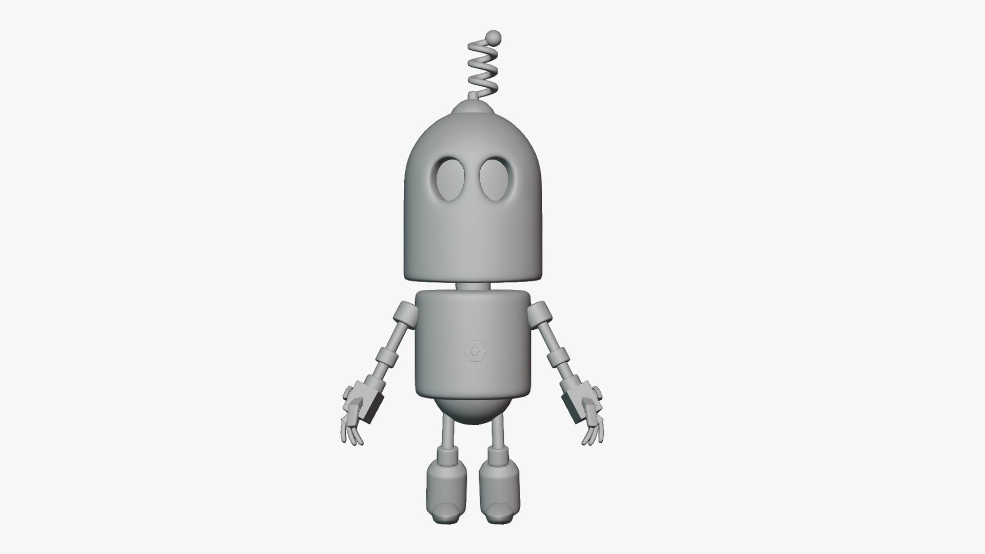 Robot Cartoon 3D model_12