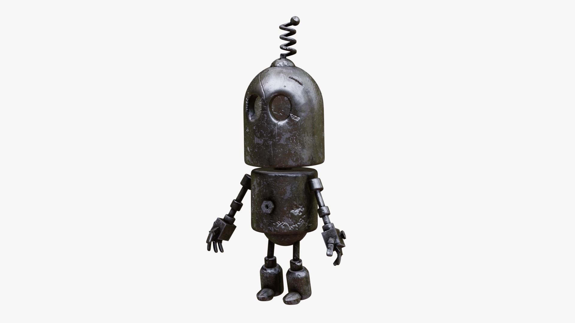 Robot Cartoon 3D model_9