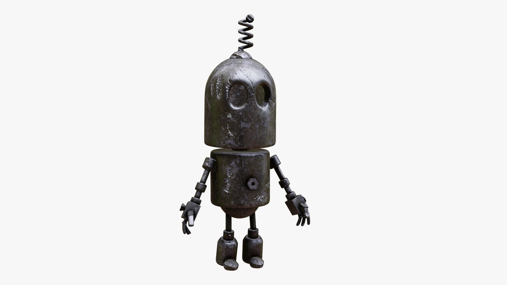 Robot Cartoon 3D model_7