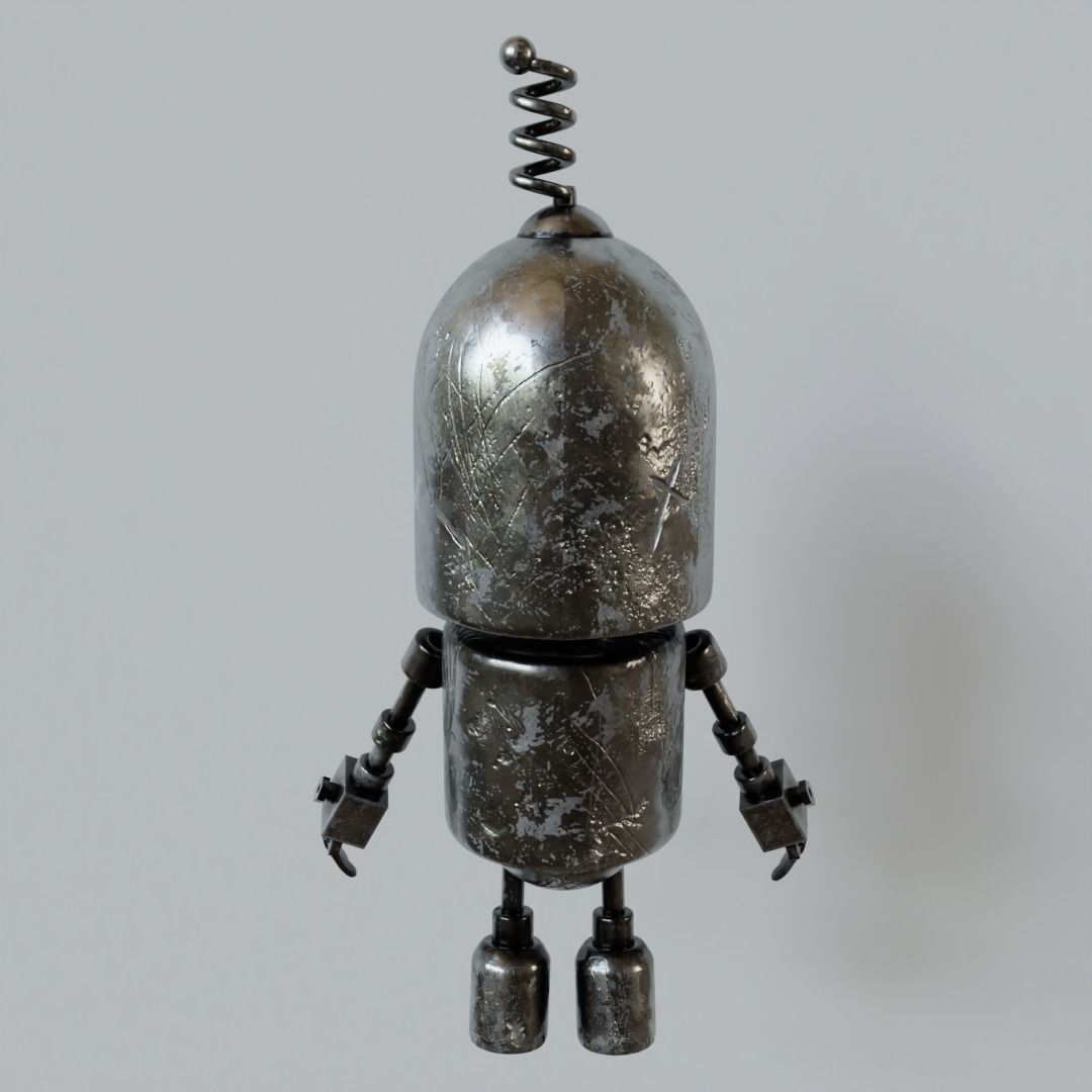 Robot Cartoon 3D model_5