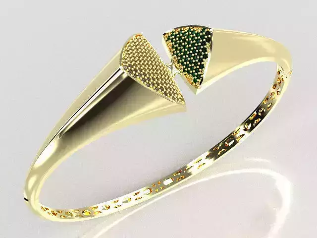 woman diamond  bracelet T00004 3D print model