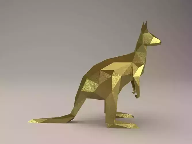 Modern Sculpture of Kangaroo