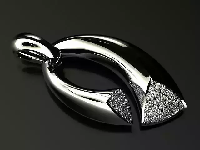 woman diamond nacklace  t00004 3D print model
