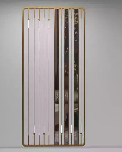 PARTITION gold frame with mirror